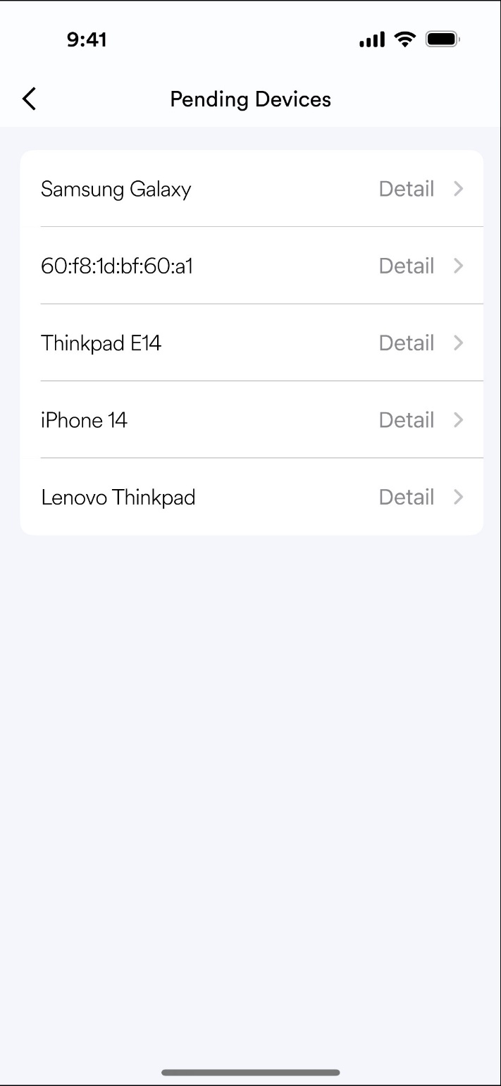 Pending Devices