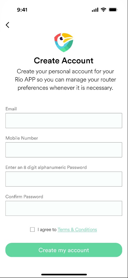 Create account