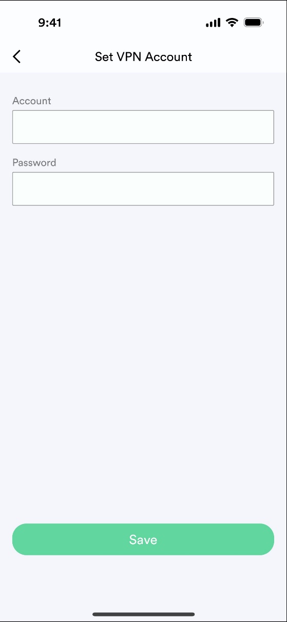 Set VPN Account