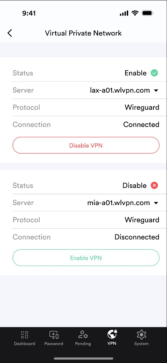 VPN Details