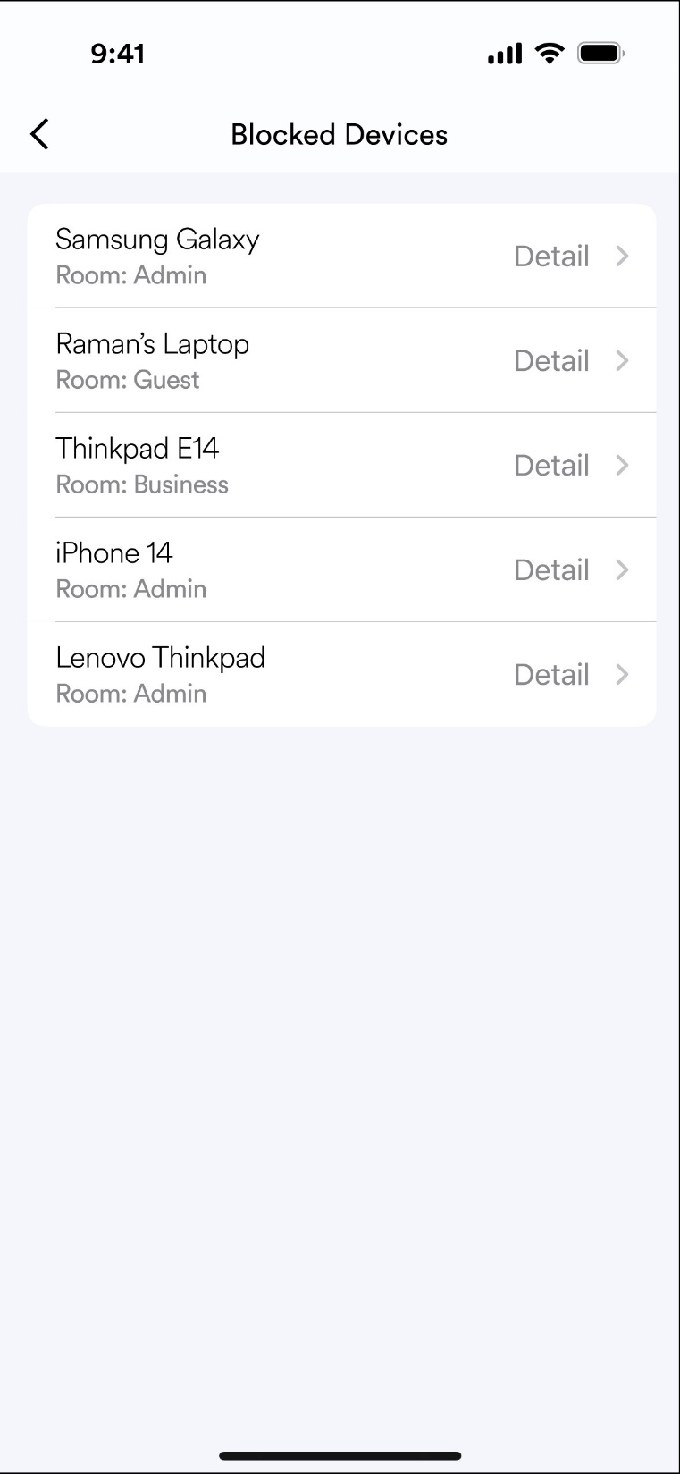 Blocked Devices